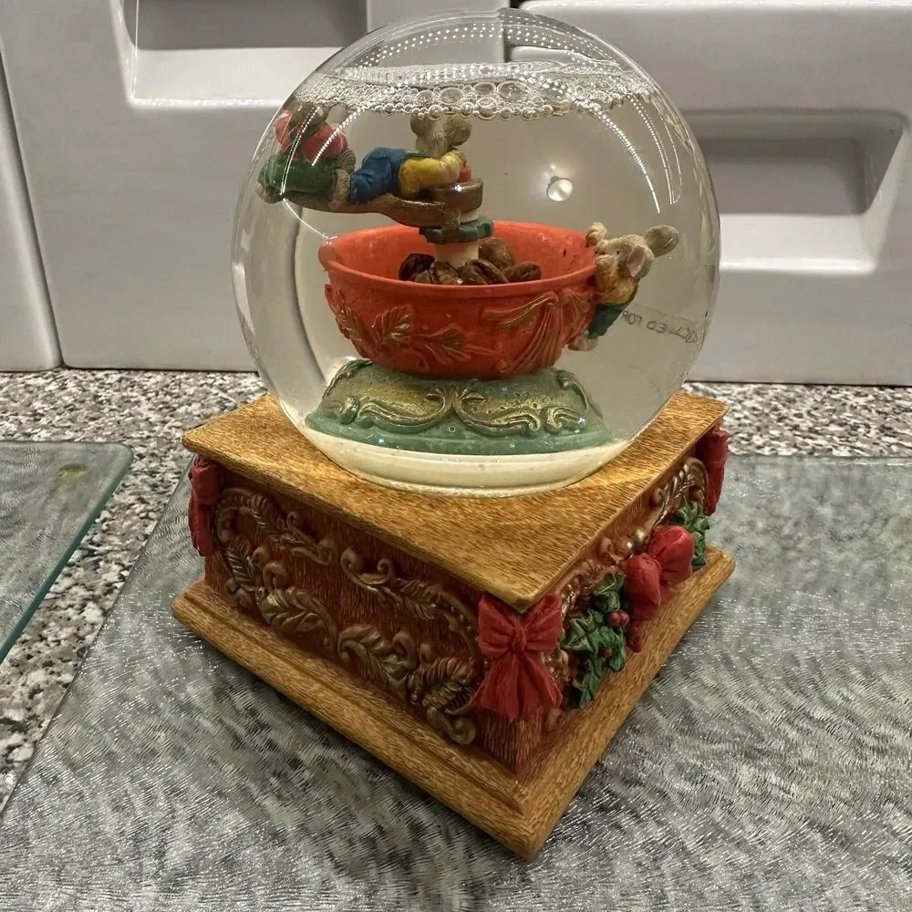 Vintage Stern's Musical Christmas Snow Globe 